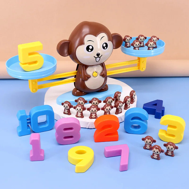 Monkey Balance Math Toy Montessori Learning Scales