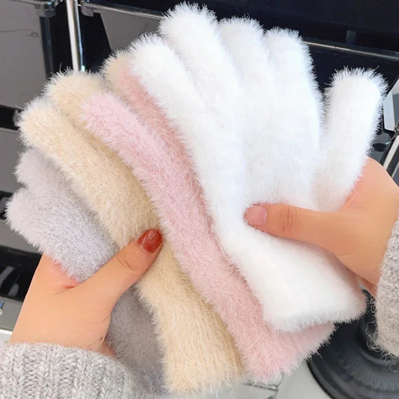 Plush Warm Frost-resistant Gloves