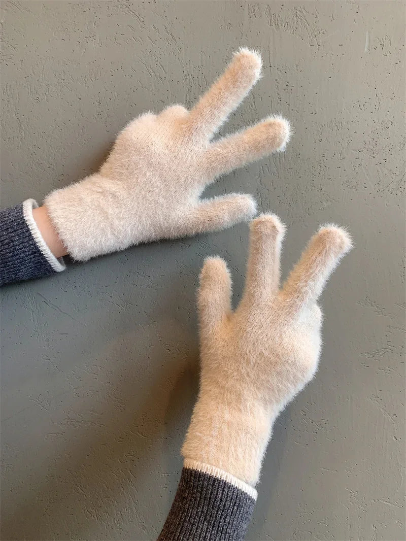 Plush Warm Frost-resistant Gloves