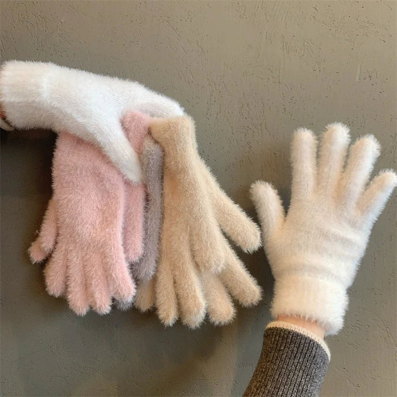 Plush Warm Frost-resistant Gloves