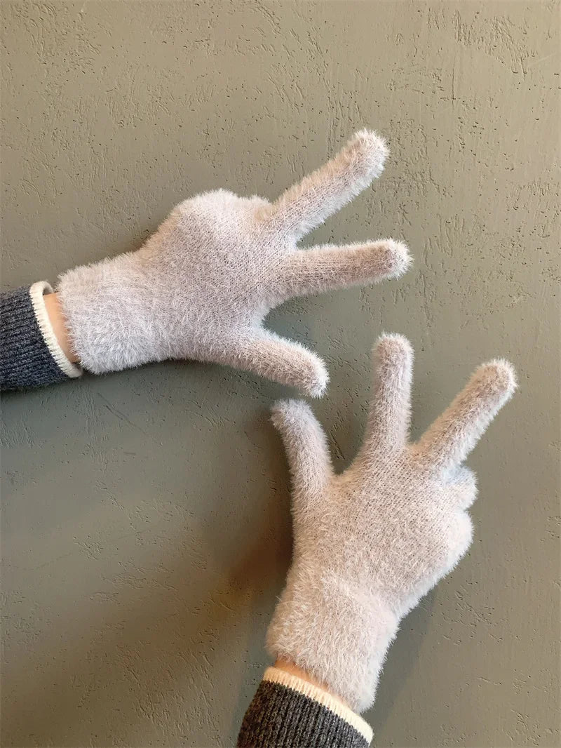 Plush Warm Frost-resistant Gloves