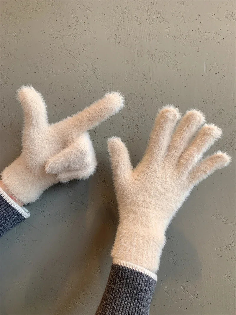 Plush Warm Frost-resistant Gloves