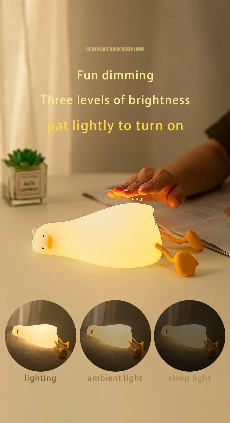 Lying Flat Duck Sleep Lamp