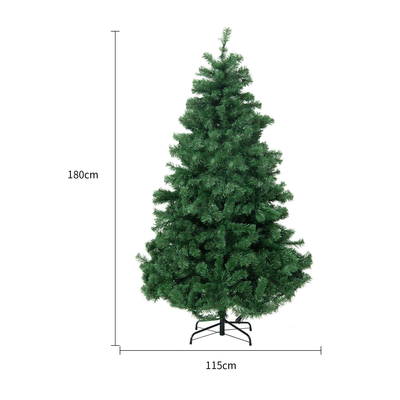 PVC Christmas Tree with Artificial Snow Decoration for Home, Mall