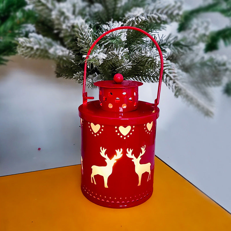 Christmas candles, LED small lanterns, wind lanterns, electronic candles, creative holiday decorations