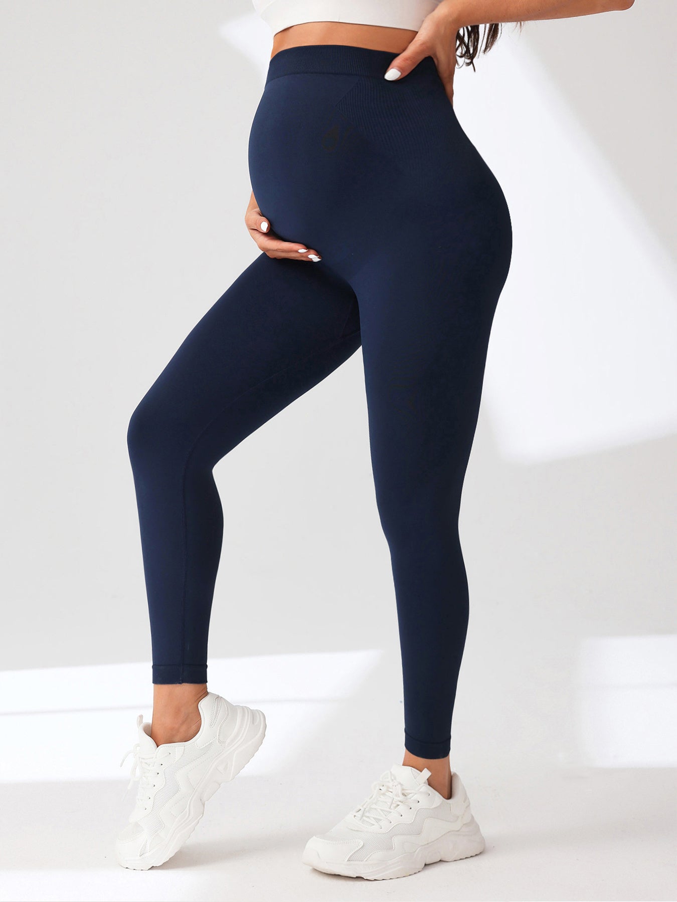 Women's Maternity Leggings Over The Belly Pregnancy Yoga Pants Active Wear Workout Leggings