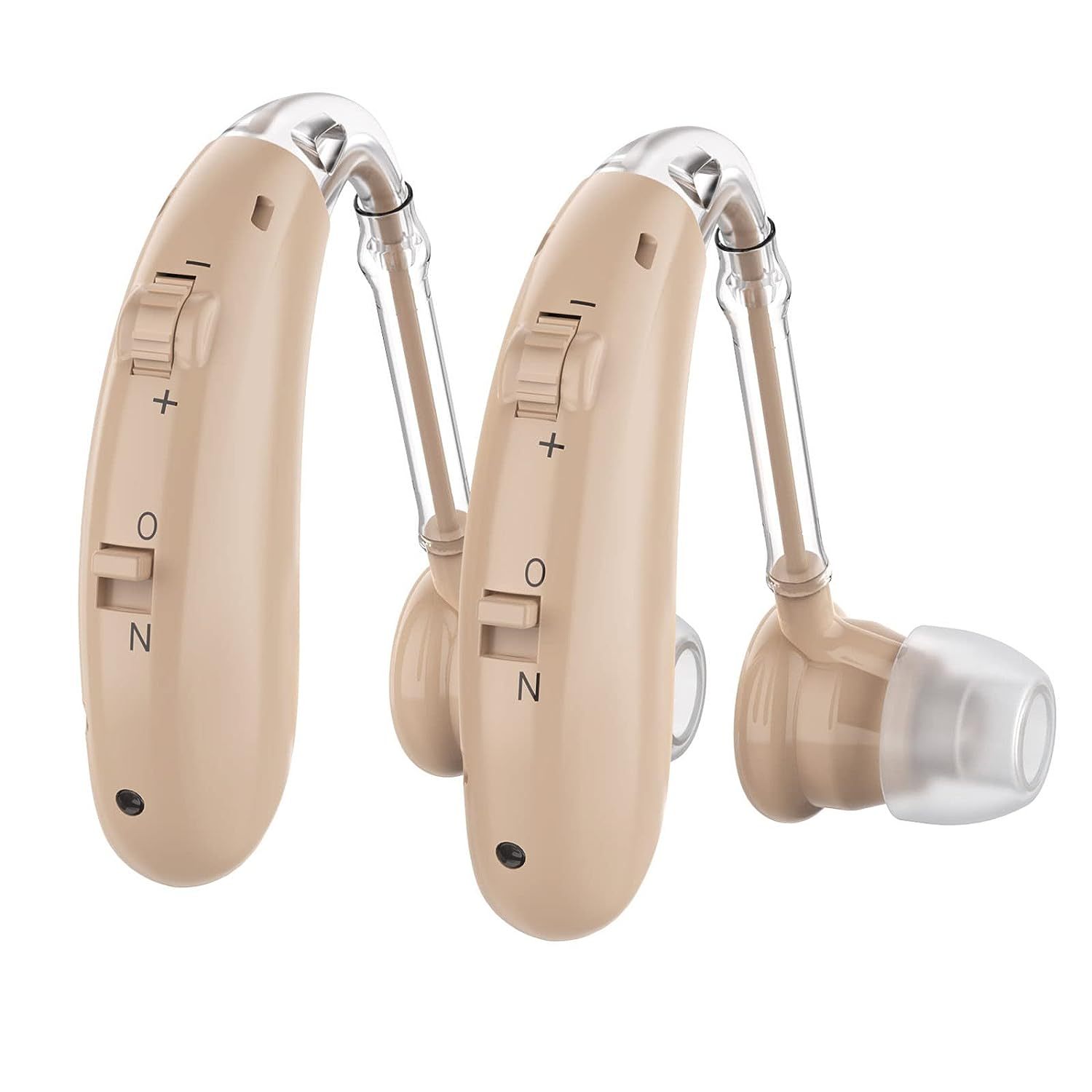 Rechargeable Noise Canceling Hearing Aids for Elderly with Volume Control