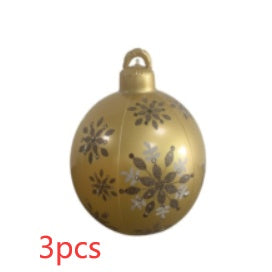 Christmas PVC Ball 24in Inflatable Decoration Ball Giant Large PVC Balls Garden Decorations