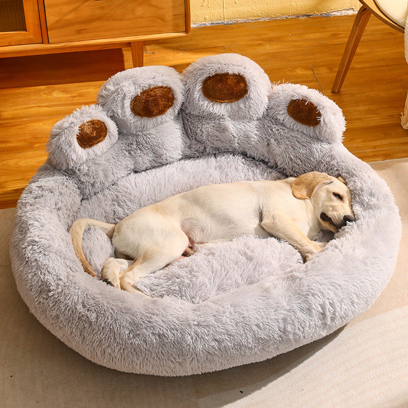 Warm Bed for Medium Size Cats Dogs Corgi Golden Retriever Sofa Fleece Lined Mattress