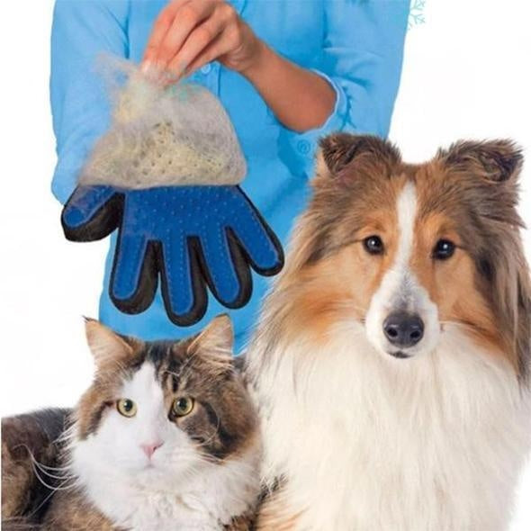 Glove for removing hair, pet hair