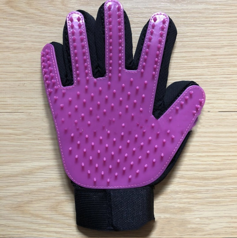 Glove for removing hair, pet hair