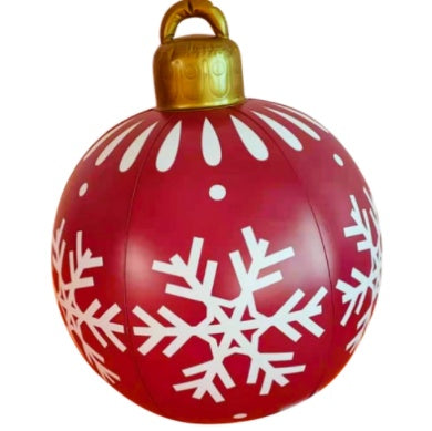 Christmas PVC Ball 24in Inflatable Decoration Ball Giant Large PVC Balls Garden Decorations