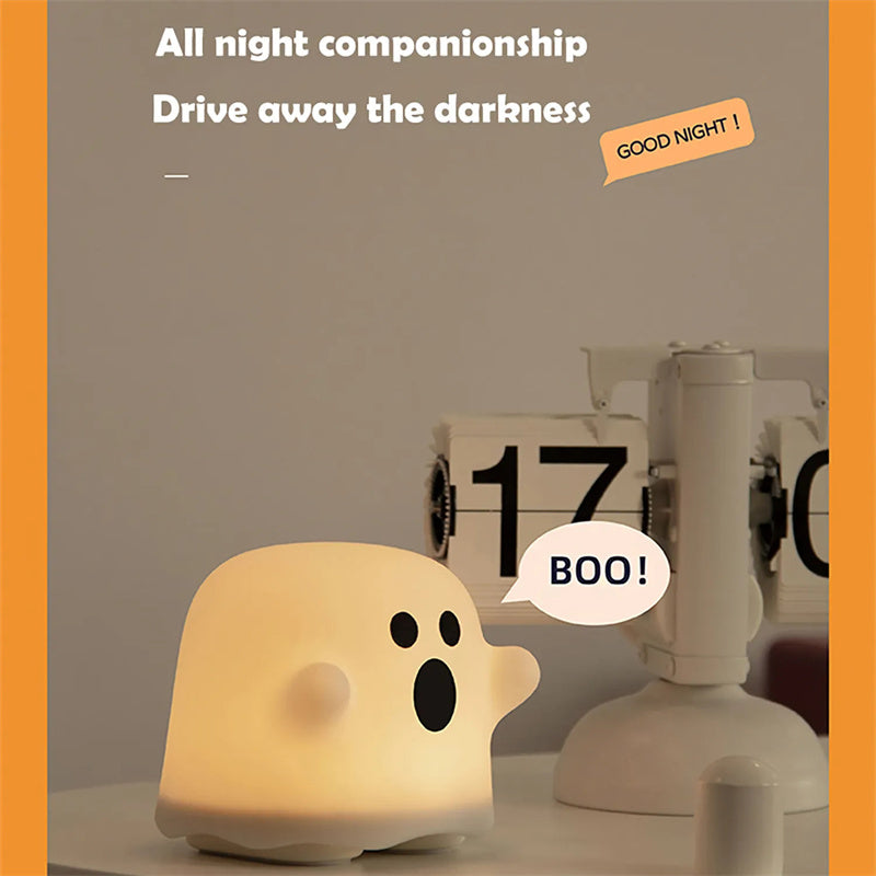 Silicone Night Light Touch Sensor Led Lamp for Bedroom Living Room Decorations Children's Birthday Gift Halloween Decorations