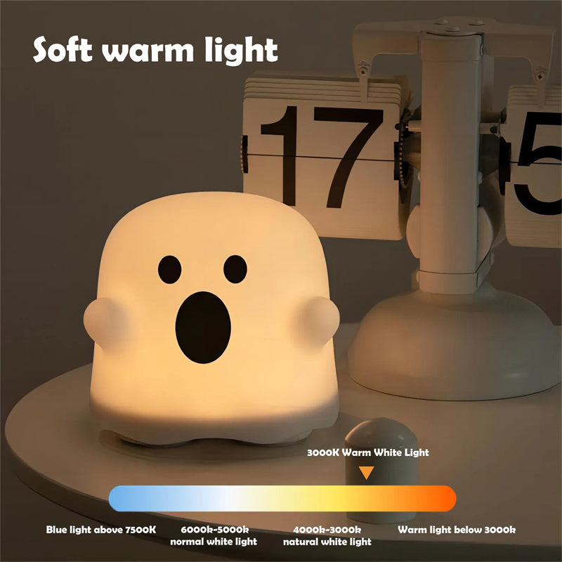 Silicone Night Light Touch Sensor Led Lamp for Bedroom Living Room Decorations Children's Birthday Gift Halloween Decorations