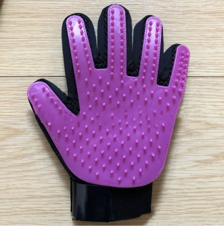 Glove for removing hair, pet hair